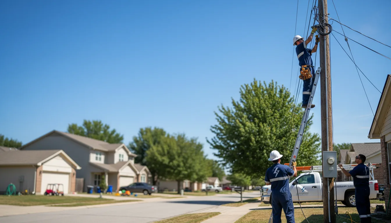 Residential electrician providing installation services in Mccomb, OH